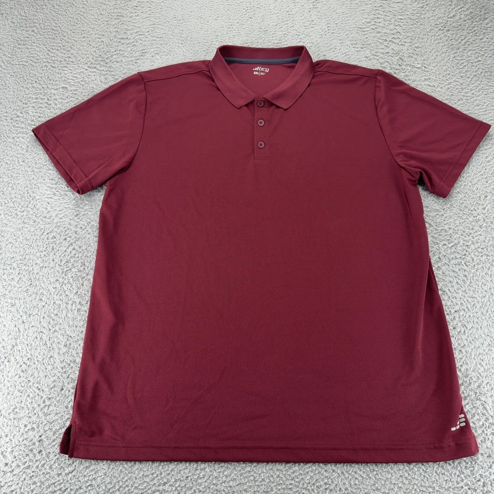 BCG Shirt Mens 2XL Marron Short Sleeve Golf Polo Performance Outdoors